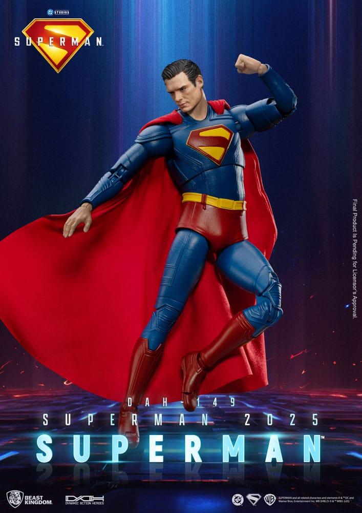 Superman (2025) Actionfigur Superman & Krypto 21 cm