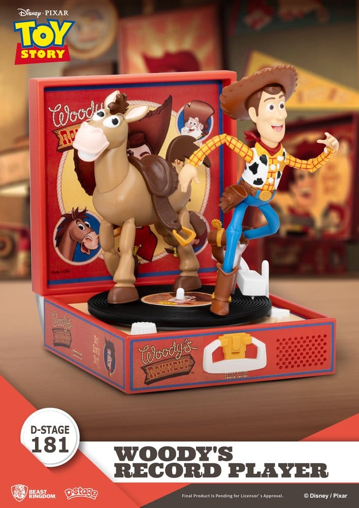 Toy Story Record Player Series PVC Figur Woody's Record Player 13 cm