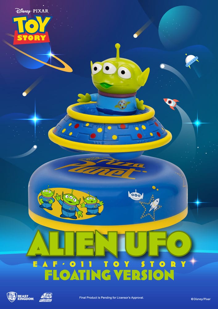 Toy Story Egg Attack Schwebe-Modell Alien UFO 6 cm
