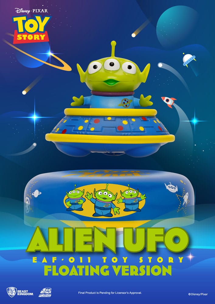 Toy Story Egg Attack Schwebe-Modell Alien UFO 6 cm