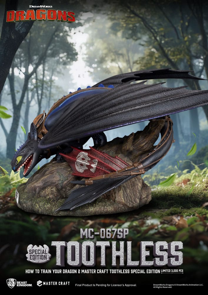 Drachenzähmen leicht gemacht 2 Master Craft Statue Toothless 38 cm