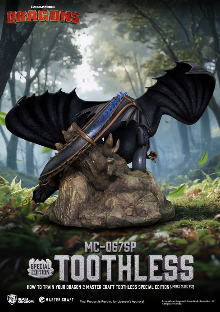 Drachenzähmen leicht gemacht 2 Master Craft Statue Toothless 38 cm