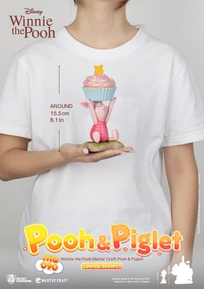 Disney Master Craft Statue Winnie Puuh & Ferkel 33 cm