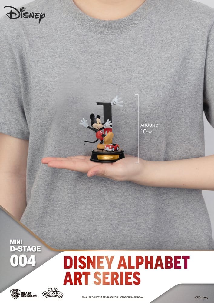 Disney Mini Diorama Stage Statuen 6-er Pack Alphabet Art 10 cm