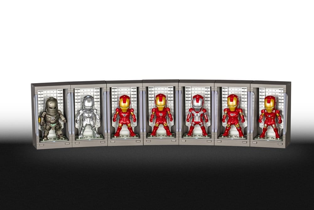Marvel Mini Egg Minifiguren Iron Man Hall of Armor Blind Box Sortiment (6) 8 cm