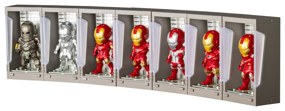 Marvel Mini Egg Minifiguren Iron Man Hall of Armor Blind Box Sortiment (6) 8 cm