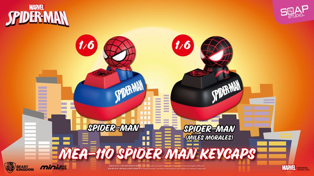 Spider Man Mini Egg Attack Blind Box Figuren keycaps Sortiment 5 cm (6)