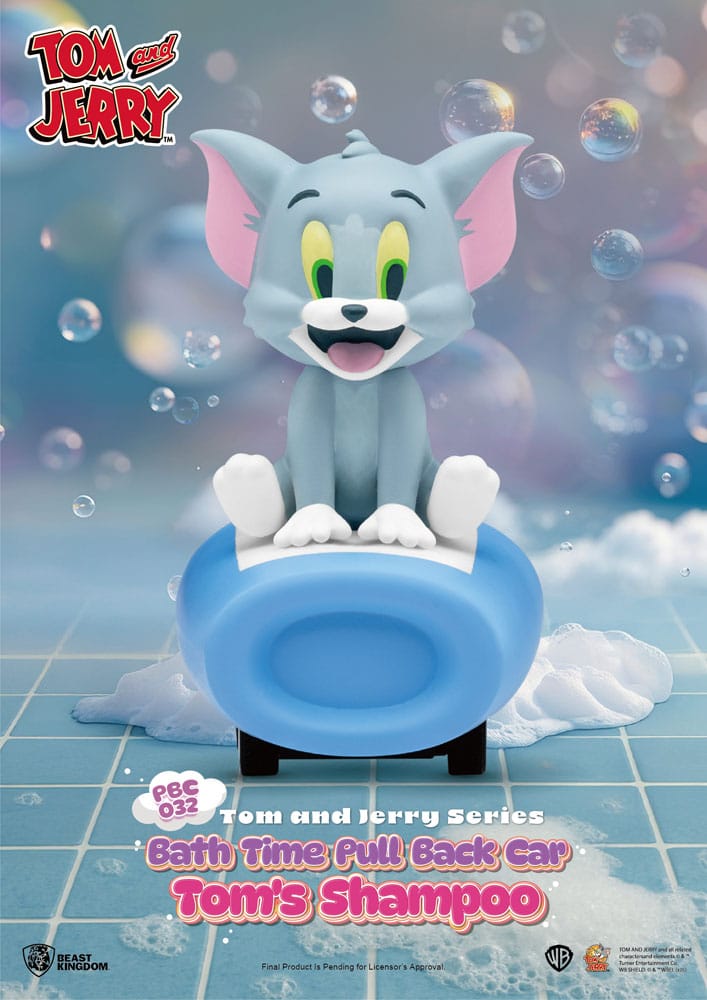 Tom & Jerry Pull Back Car Series Rückzug-Autos Bath Time Blind Box 6er-Pack 
