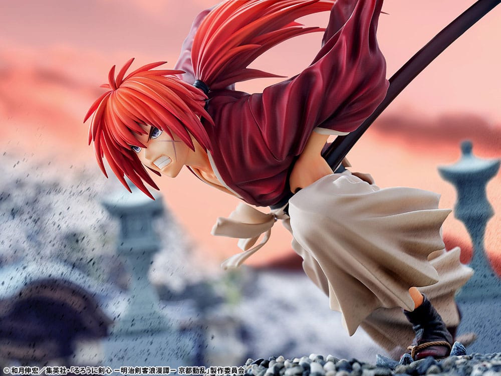Rurouni Kenshin: Meiji Kenkaku Romantan Kyoto Douran PVC Statue 1/6 Kenshin Himura Amakakeruryuunohirameki Ver. 26 cm  