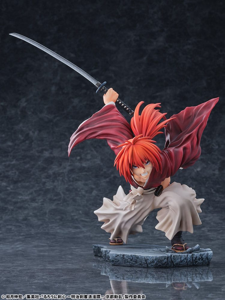 Rurouni Kenshin: Meiji Kenkaku Romantan Kyoto Douran PVC Statue 1/6 Kenshin Himura Amakakeruryuunohirameki Ver. 26 cm  