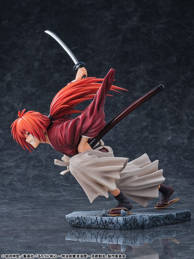 Rurouni Kenshin: Meiji Kenkaku Romantan Kyoto Douran PVC Statue 1/6 Kenshin Himura Amakakeruryuunohirameki Ver. 26 cm  