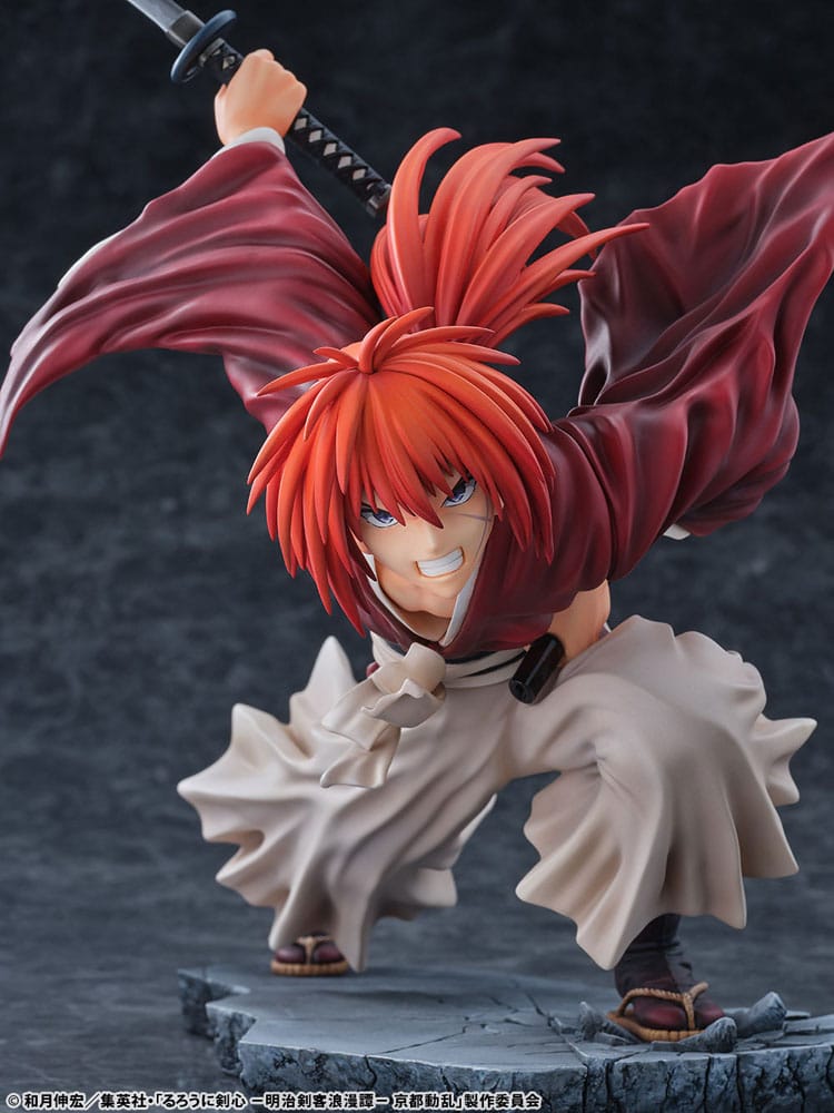 Rurouni Kenshin: Meiji Kenkaku Romantan Kyoto Douran PVC Statue 1/6 Kenshin Himura Amakakeruryuunohirameki Ver. 26 cm  