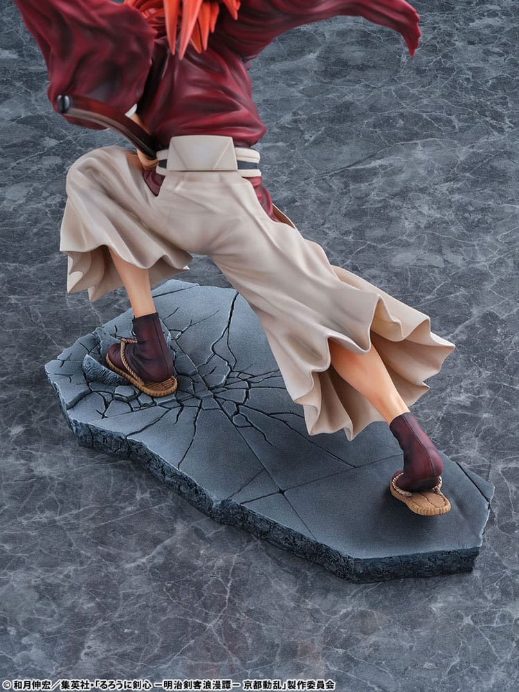 Rurouni Kenshin: Meiji Kenkaku Romantan Kyoto Douran PVC Statue 1/6 Kenshin Himura Amakakeruryuunohirameki Ver. 26 cm  