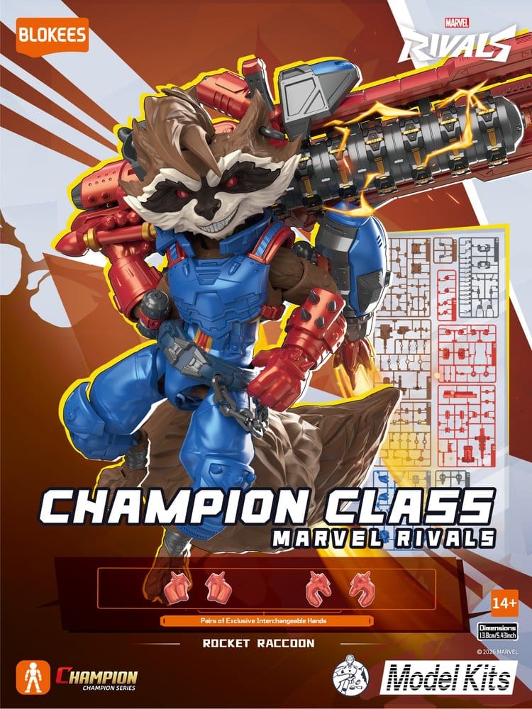 Marvel Rivals Blokees Plastic Model Kit Rocket Raccoon