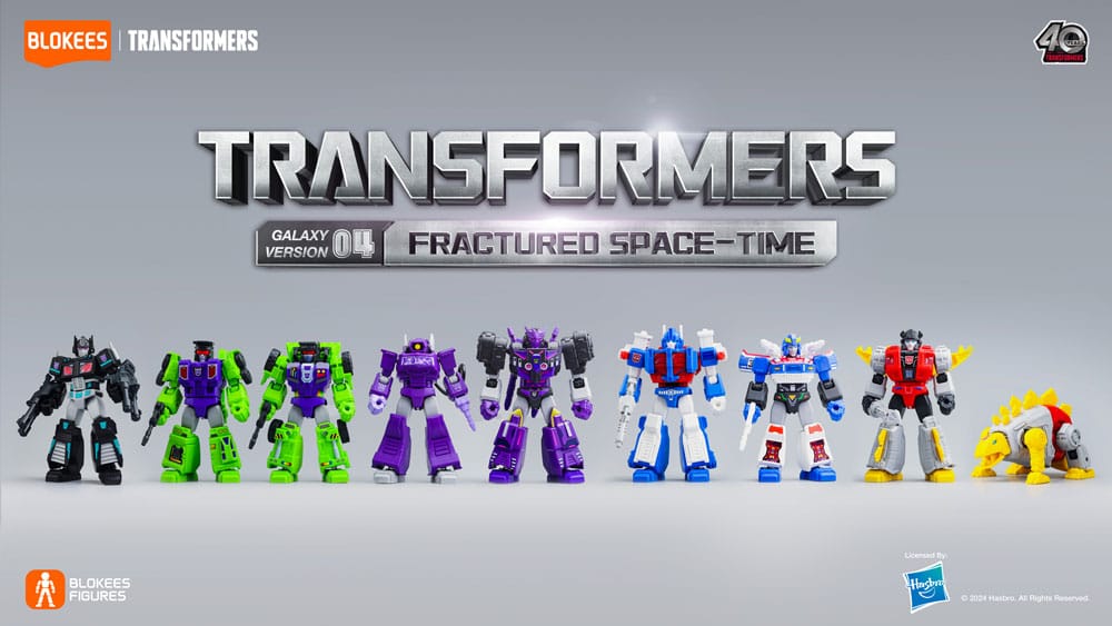 Transformers Blokees Plastic Model Kit Galaxy Version 04 Fractored Space-Time Sortiment (9)     
