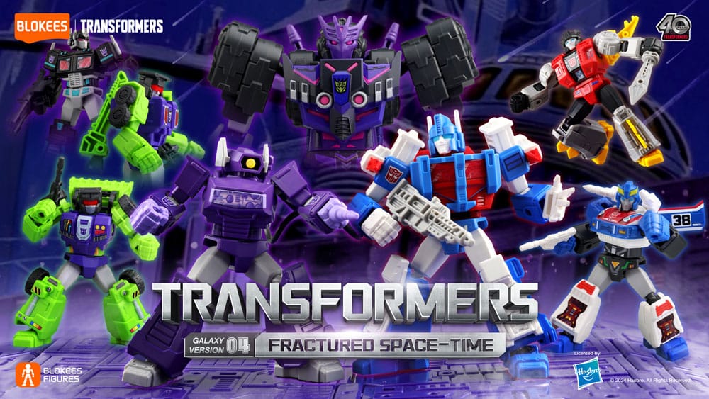 Transformers Blokees Plastic Model Kit Galaxy Version 04 Fractored Space-Time Sortiment (9)     