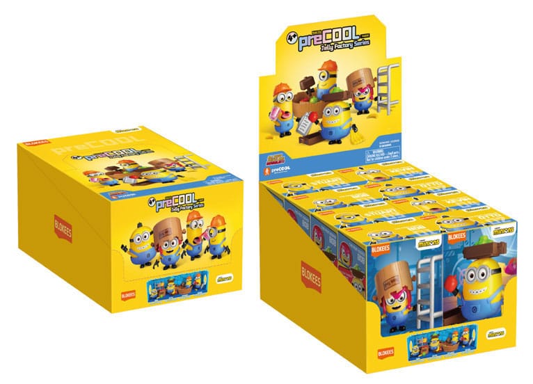 Minions Blokees PreCool Jelly Factory Series 1 Plastic Model Kits Sortiment (8) 