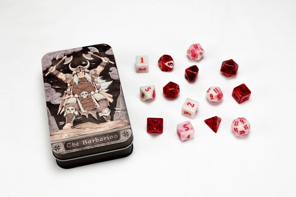 Character Class Classic RPG Würfel Set Barbarian (13)          