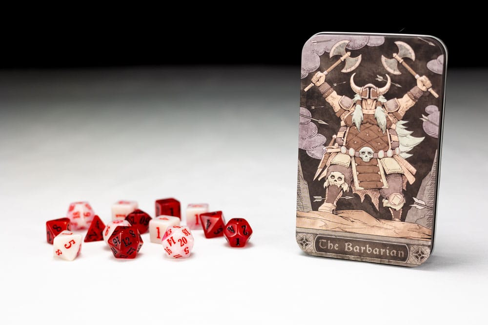 Character Class Classic RPG Würfel Set Barbarian (13)          
