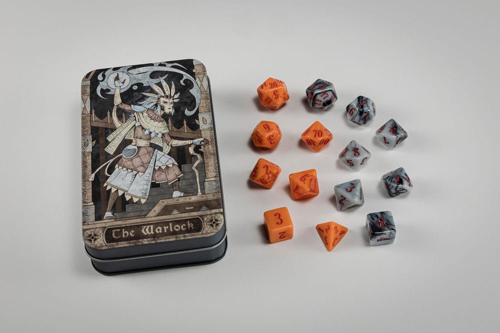 Character Class Classic RPG Würfel Set Warlock (14)             