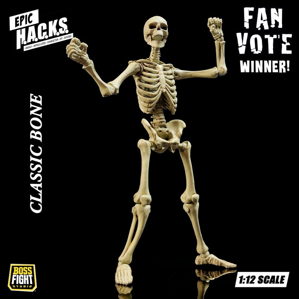 Epic H.A.C.K.S. Actionfigur 1/12 Skeleton Blank Classic Bone