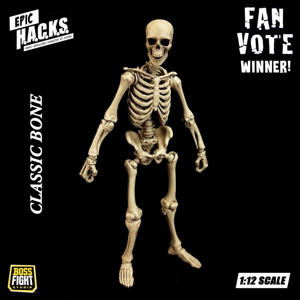 Epic H.A.C.K.S. Actionfigur 1/12 Skeleton Blank Classic Bone