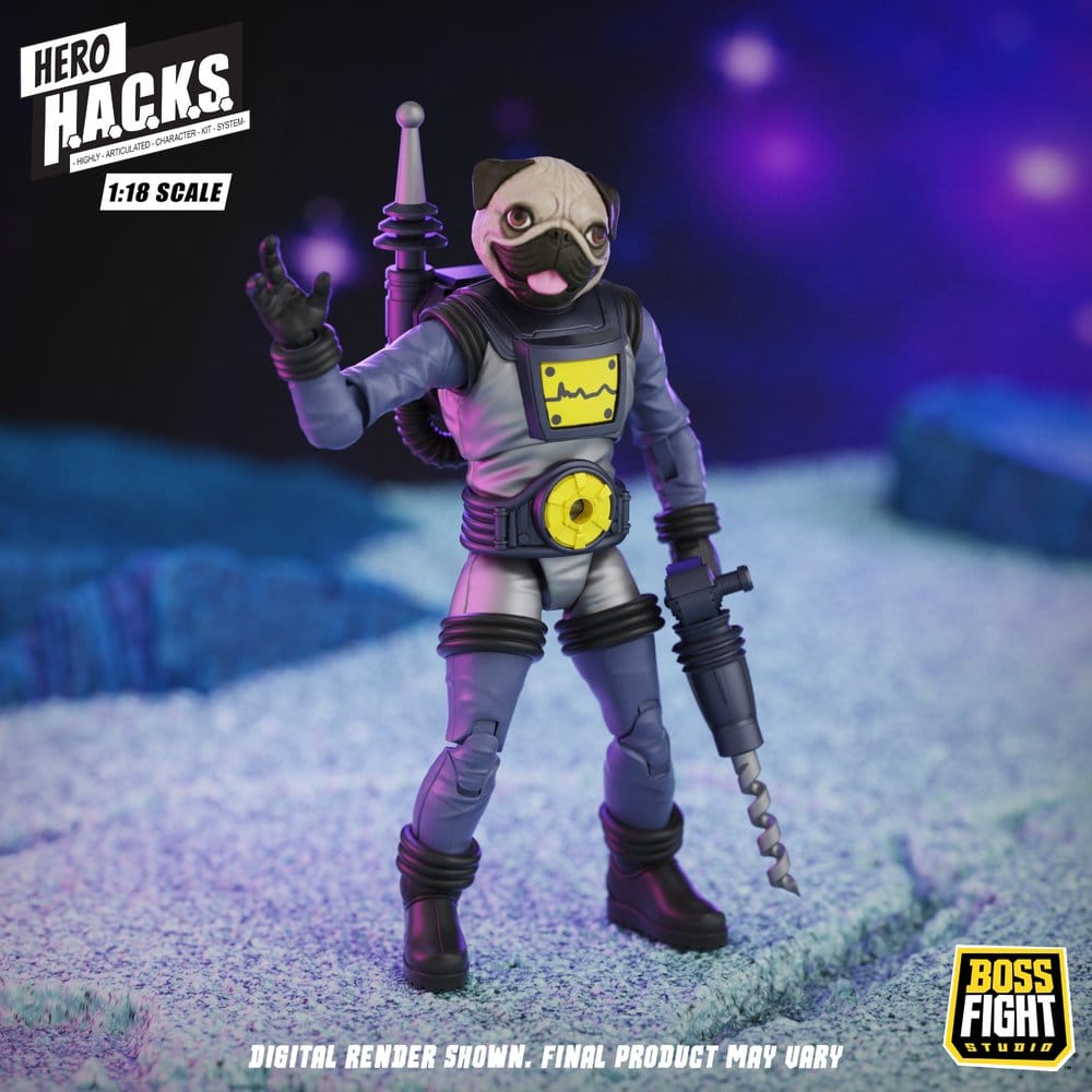 Hero H.A.C.K.S. Core Actionfigur 1/18 Heroes and Villains Wave 1 Zarko Resources Inc.: Galactic Prospectors