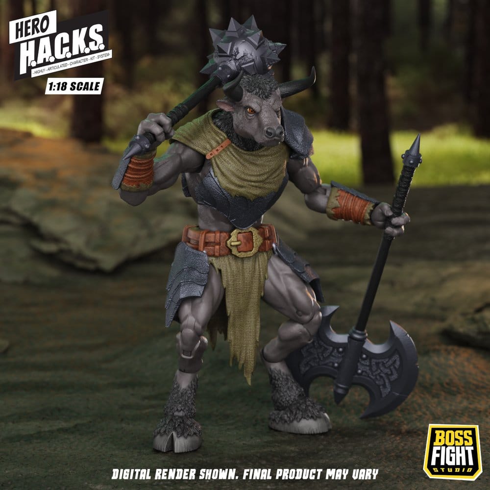 Hero H.A.C.K.S. Core Actionfigur 1/18 Heroes and Villains Wave 1 Minos Auroxos: Labyrinthian Warrior