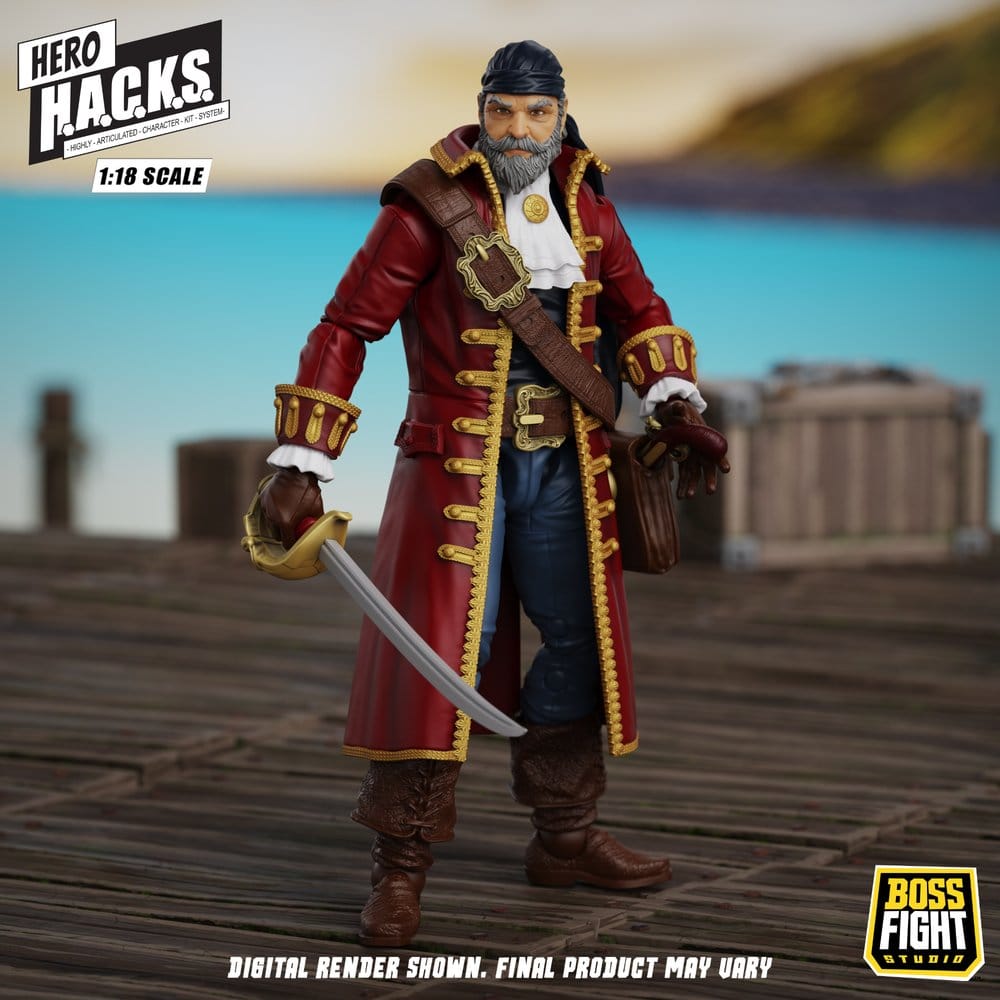 Hero H.A.C.K.S. Core Actionfigur 1/18 Heroes and Villains Wave 1 John Bradford: Captain of the Temporal Voyager
