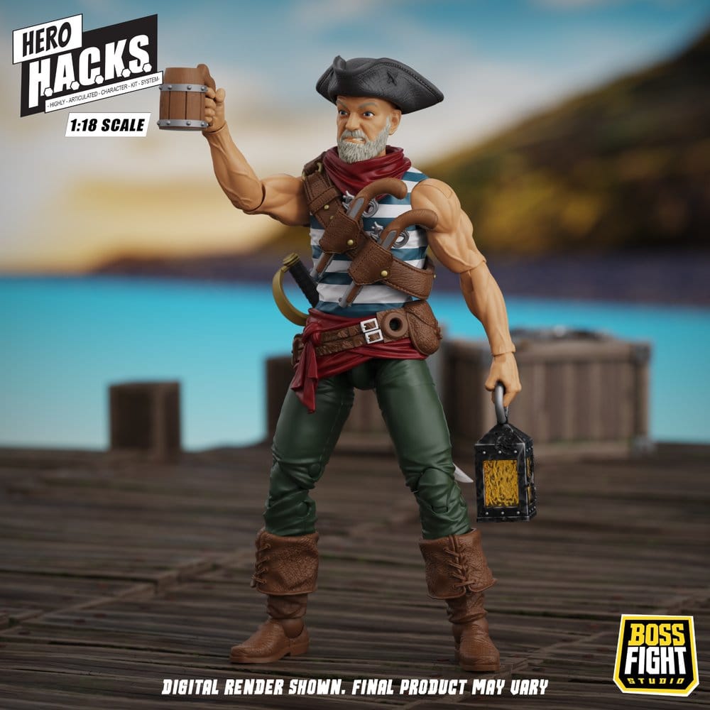 Hero H.A.C.K.S. Core Actionfigur 1/18 Heroes and Villains Wave 1 Daniel Wright: Pirate Quartermaster
