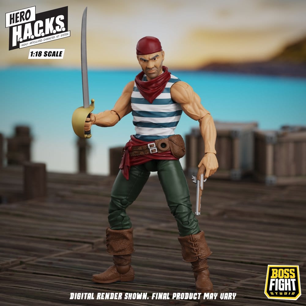 Hero H.A.C.K.S. Core Actionfigur 1/18 Heroes and Villains Wave 1 Daniel Wright: Pirate Quartermaster