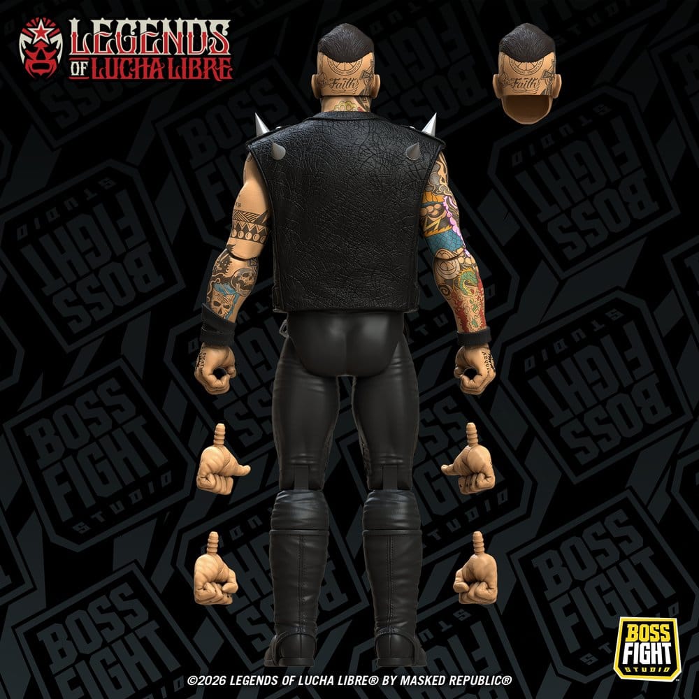 Legends of Lucha Libre Fanaticos Actionfigur Vampiro Coffin Box Resurrected 15 cm