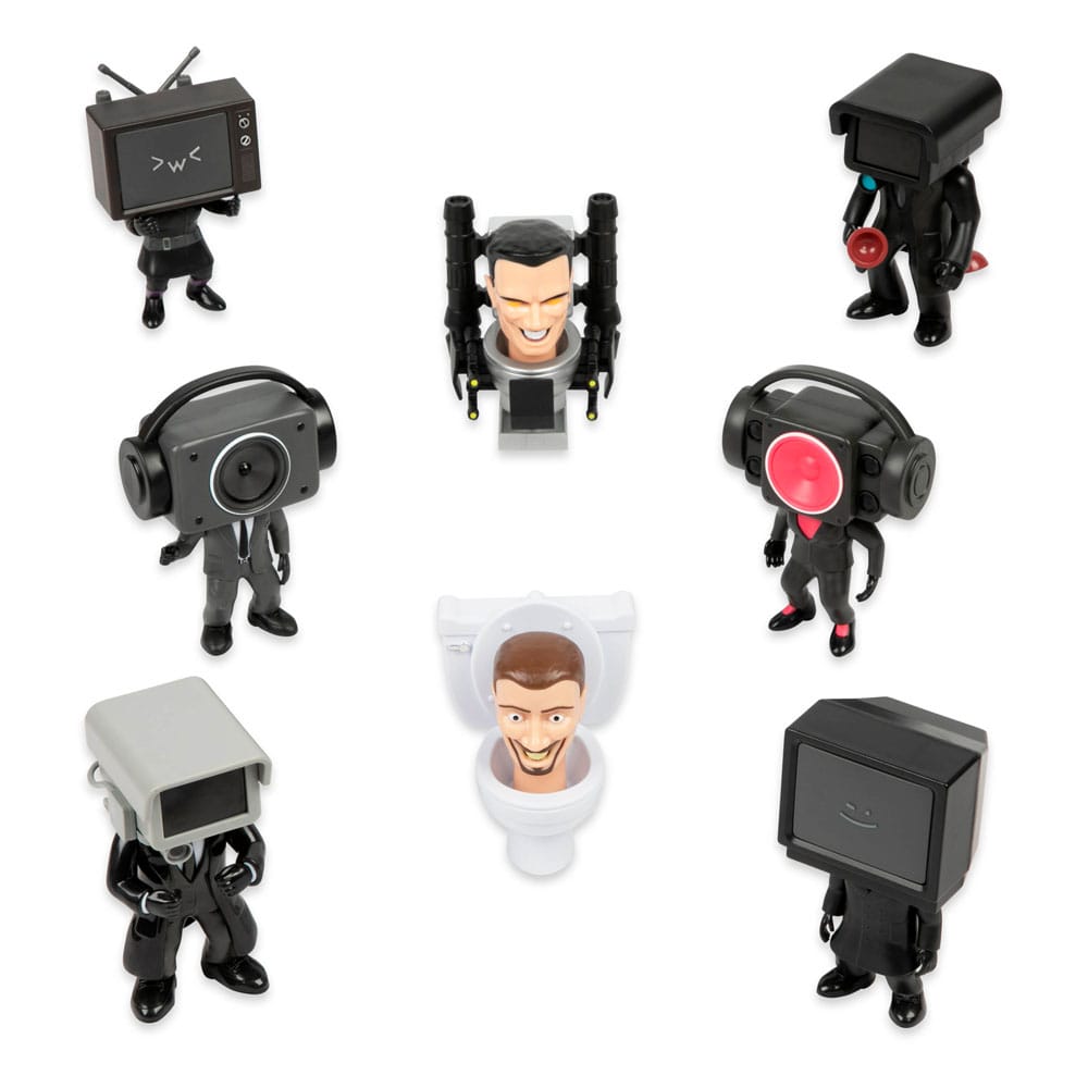 Skibidi Toilet Minifiguren 6 cm Series 1 Display (24)