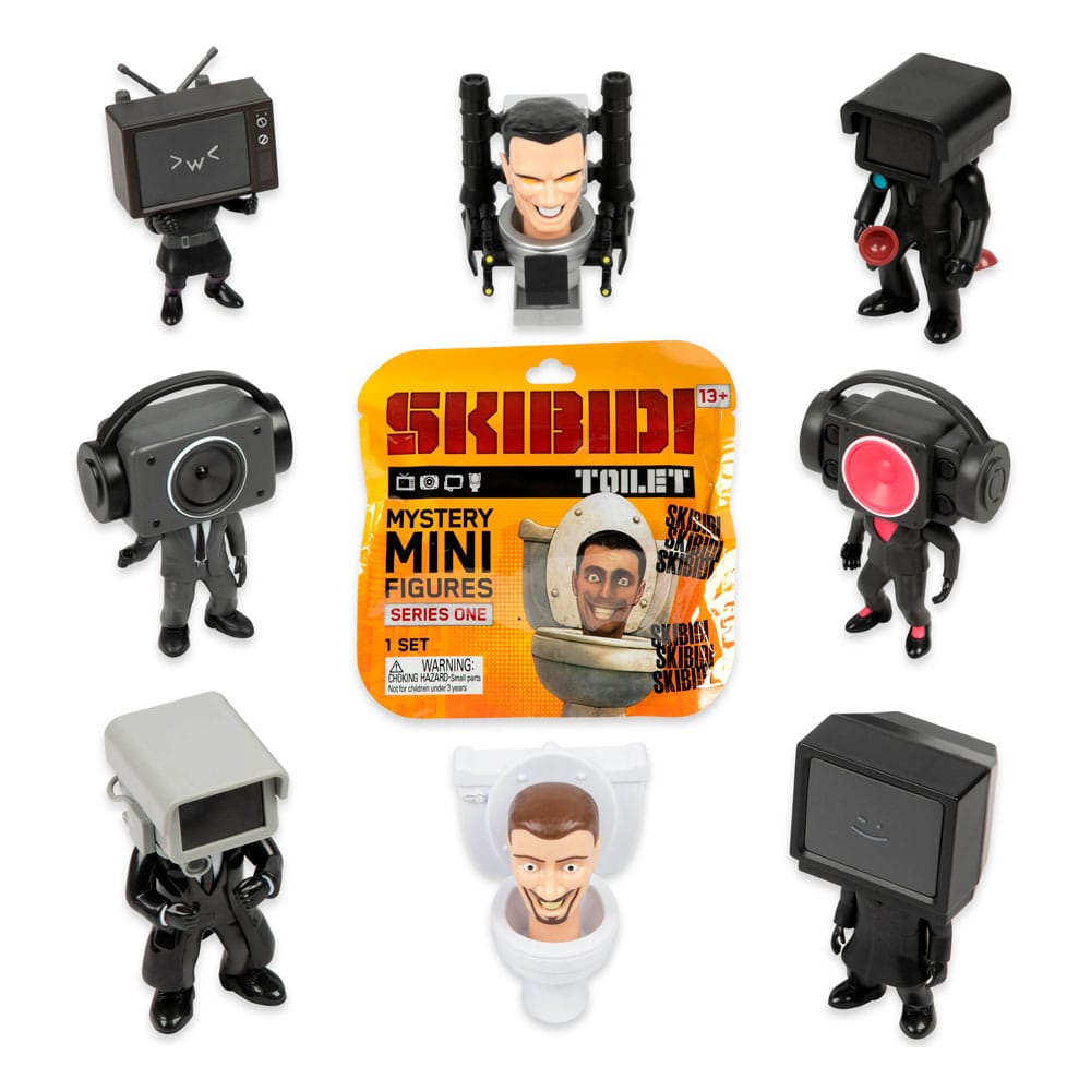 Skibidi Toilet Minifiguren 6 cm Series 1 Display (24)