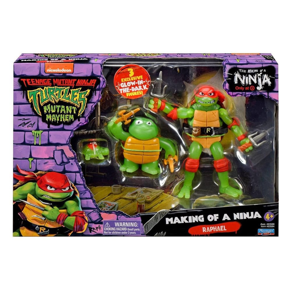 Teenage Mutant Ninja Turtles: Mutant Mayhem Actionfiguren 3er-Pack Raphael Evolution Raphael & Leonardo Assortment (6)