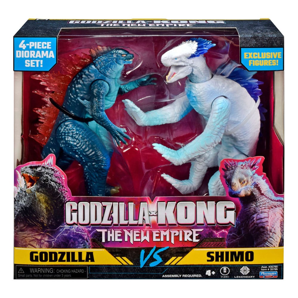 Godzilla x Kong: The New Empire Diorama 2er Pack Godzilla vs Shimo 15 cm