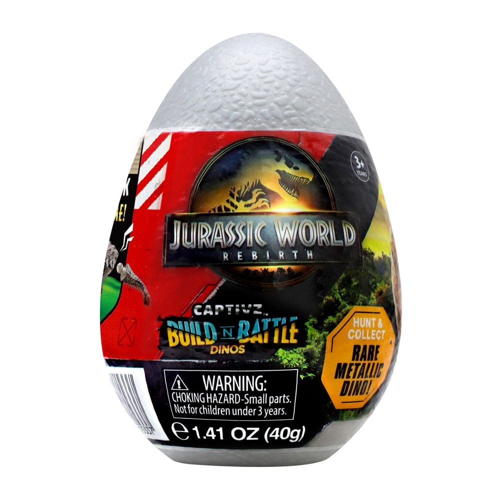 Jurassic World: Die Wiedergeburt Pop N Lock Blind Box Display Captivz Build n Battle Dinos (12) 
