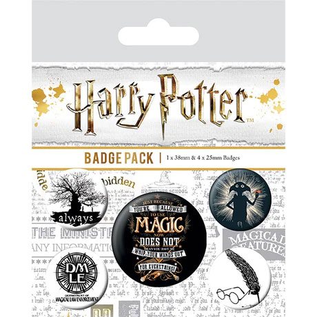 Harry Potter Ansteck-Buttons 5er-Pack Symbole 