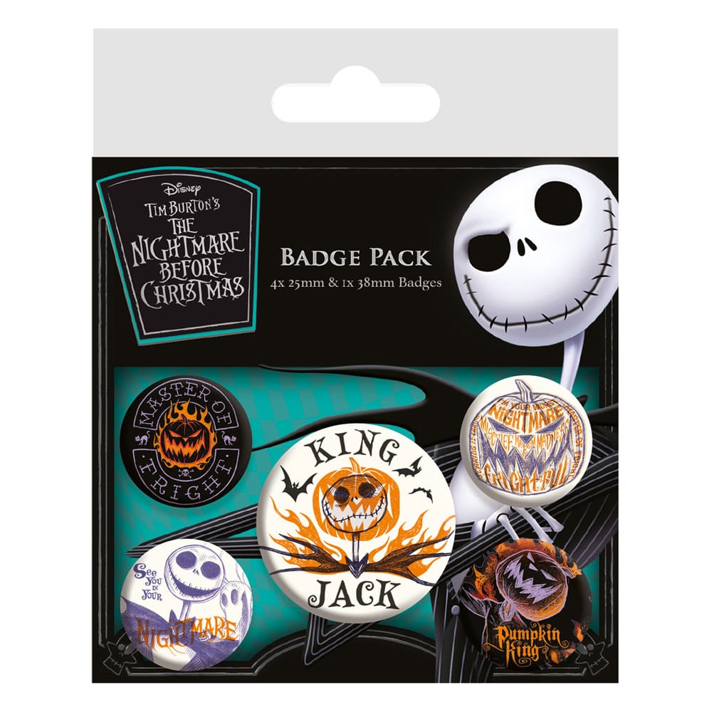 Nightmare before Christmas Ansteck-Buttons 5er-Pack Colourful Shadows 