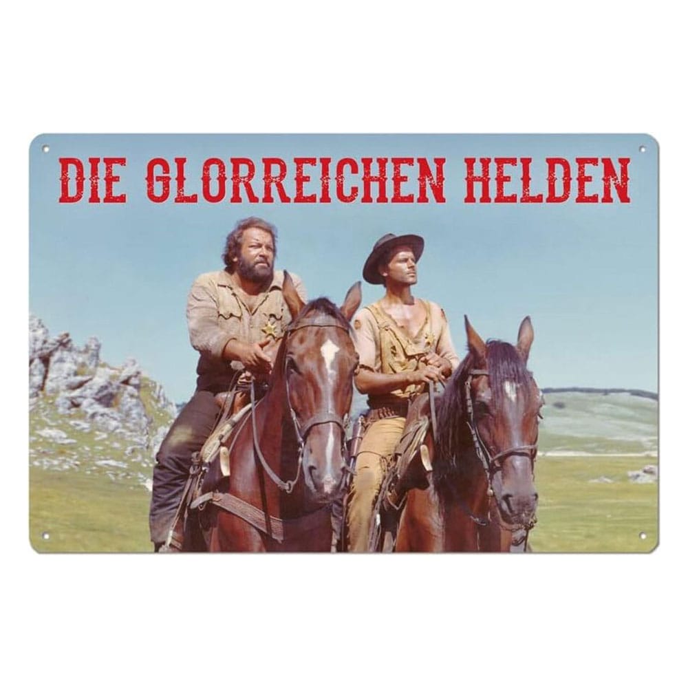 Bud Spencer & Terence Hill Blechschild Die glorreichen Helden 20 x 30 cm