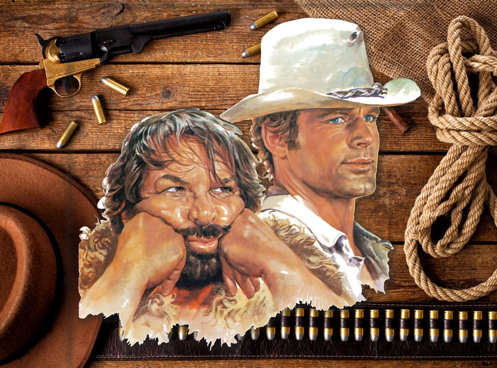 Bud Spencer & Terence Hill 3D Blechschild Bud & Terence 45 x 45 cm