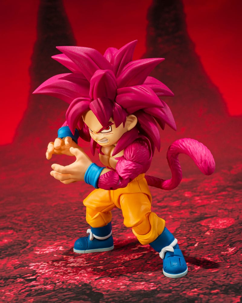 Dragon Ball Daima S.H.Figuarts Actionfigur Super Saiyan Level 4 Son Goku (mini) 8 cm         