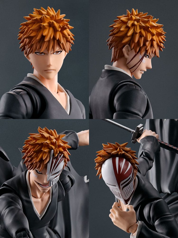Bleach S.H. Figuarts Actionfigur Ichigo Kurosaki Getsugatensho 16 cm        