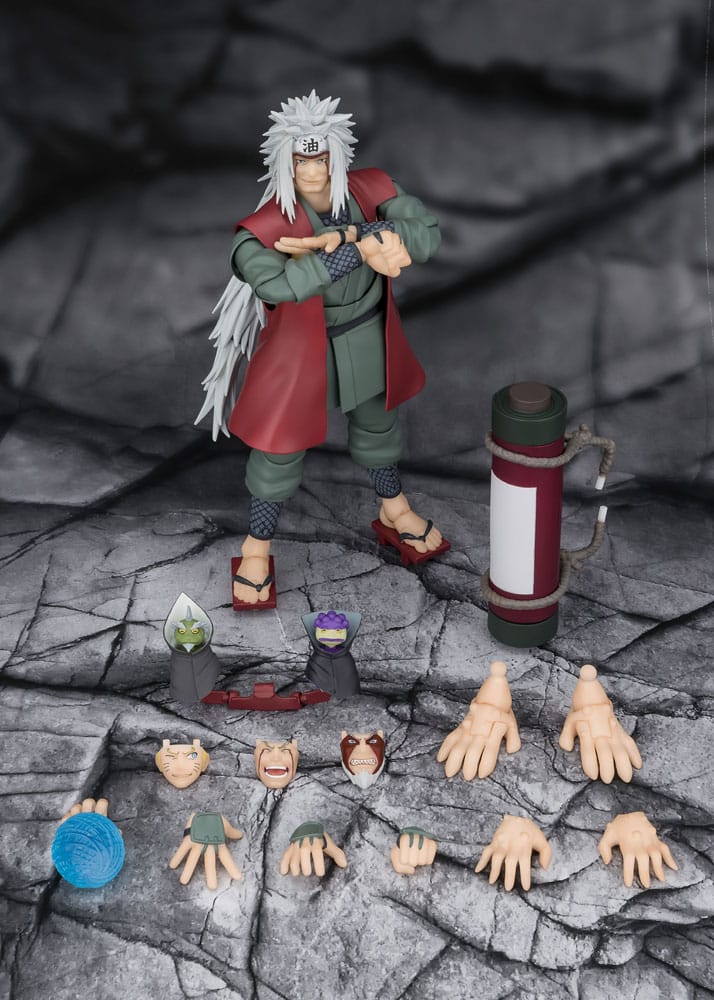 Naruto S.H.Figuarts Actionfigur Jiraiya Hidden Leaf Heroic Master Sage (Sage Mode Set) 17 cm      