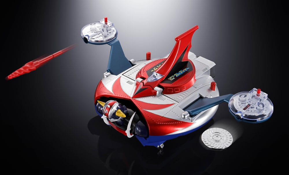 UFO Robo Grendizer Chogokin Actionfigur Deluxe Grendizer & UFO Spazer 14 cm