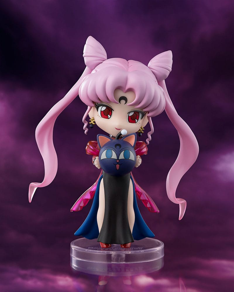 Pretty Guardian Sailor Moon R mini Actionfigur Black Lady 9 cm   