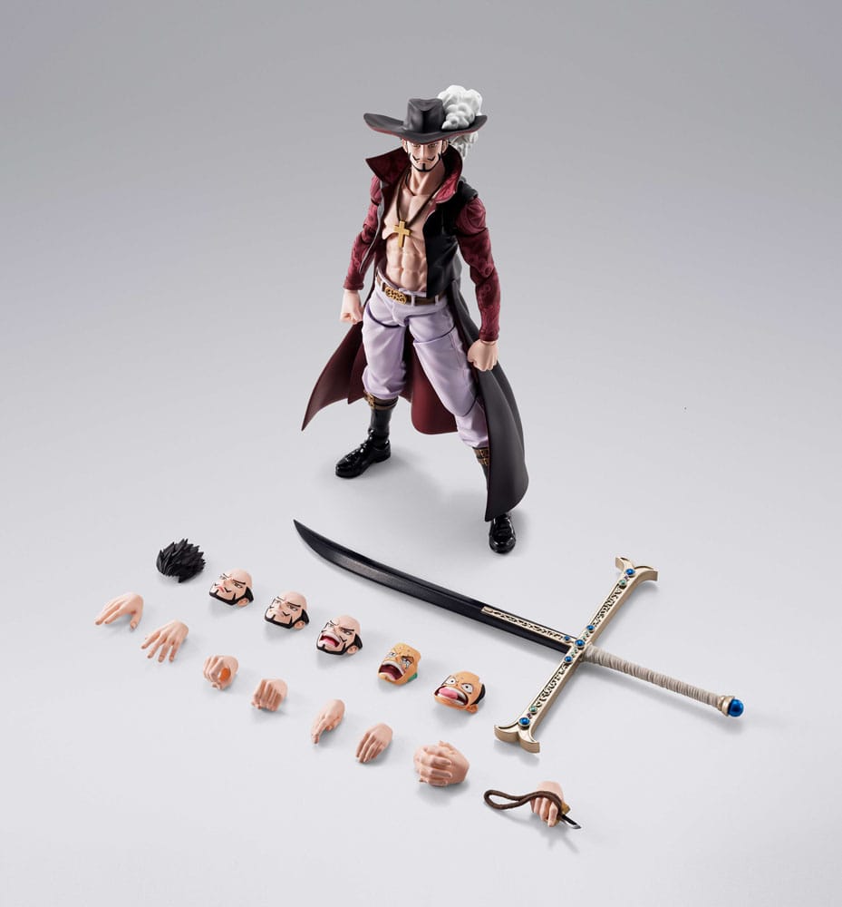 One Piece S.H.Figuarts Actionfigur Dracule Mihawk Hawkeye 17 cm      