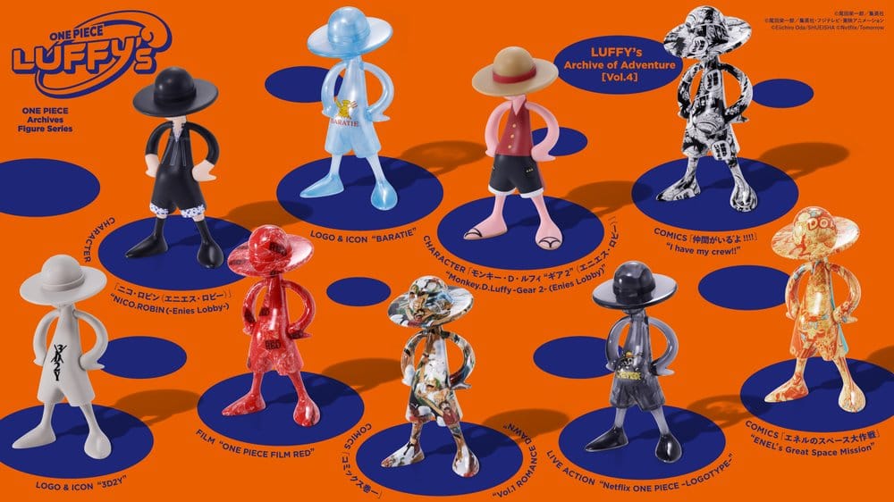 One Piece Luffy's Archive of Adventure Minifigur Blind Box Sortiment (10)