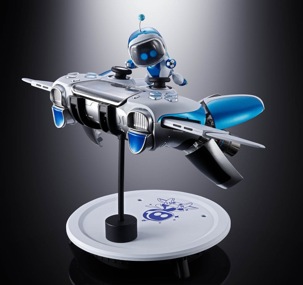 Astro Bot Chogokin Actionfigur Astro Bot & Dual Speeder