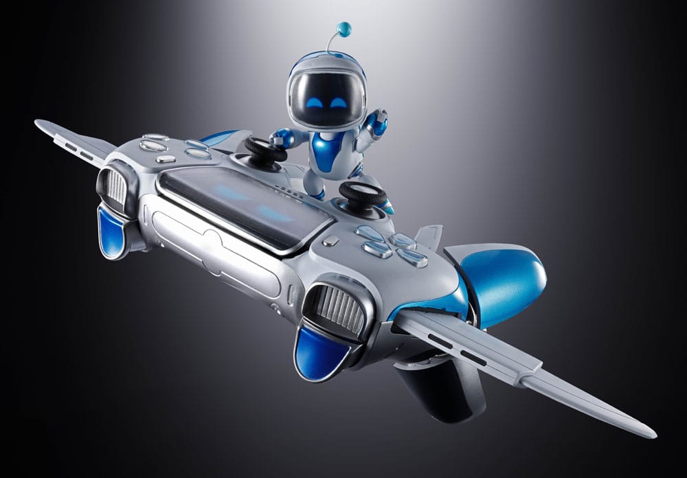 Astro Bot Chogokin Actionfigur Astro Bot & Dual Speeder